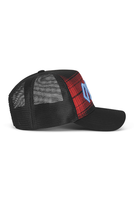 Red Plaid Trucker